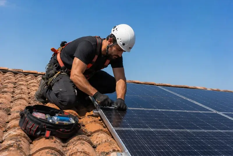 Maintenance et monitoring de panneaux solaires à Saint-Julien-sur-Veyle